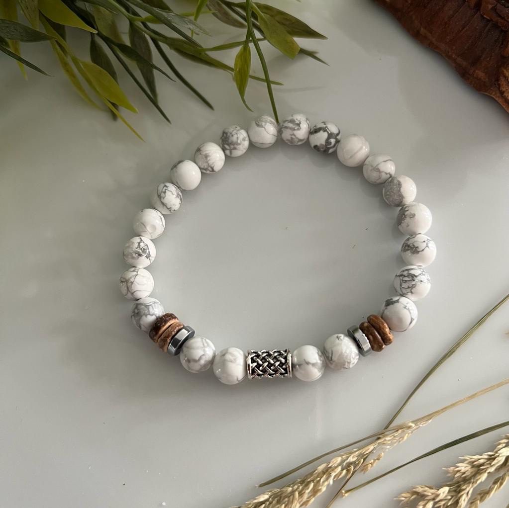 Heren armband  HOWLITE - Keltische knoop image 1