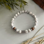 Heren armband  HOWLITE - Keltische knoop image 1