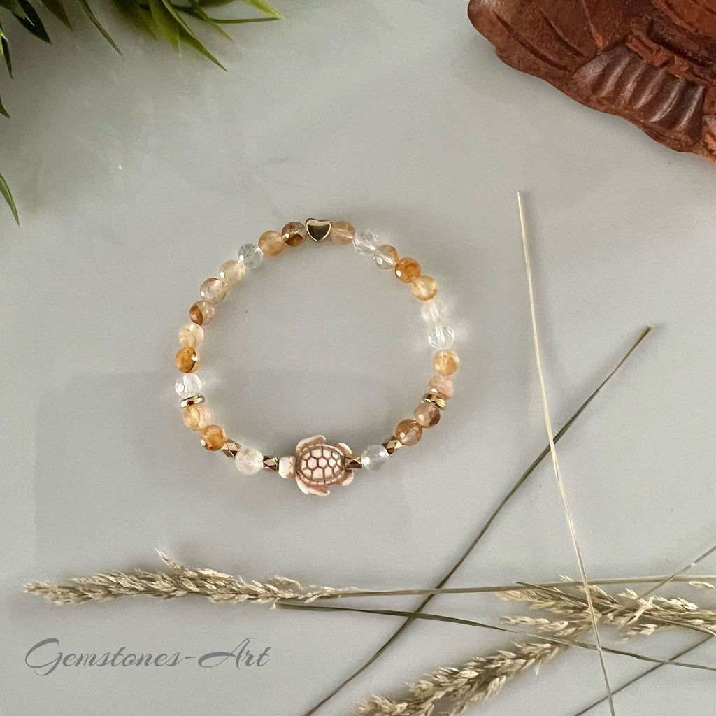 Dames armband Lemurian  ( golden healer) image 2
