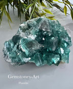 Groene Fluoriet kubus cluster (madagaskar) image 0