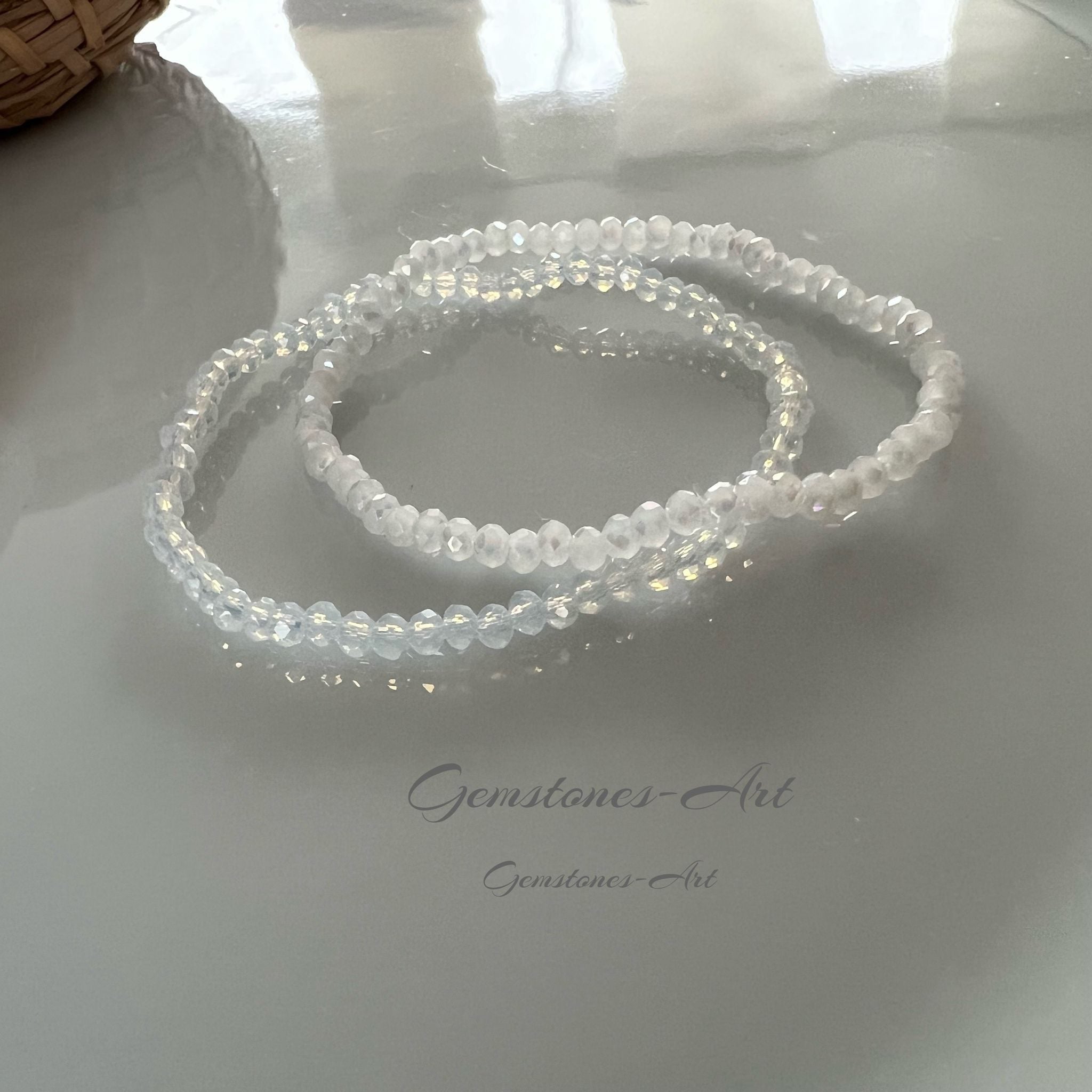 Armband Miyuki kraal facet - Crystal 2.5mm image 1