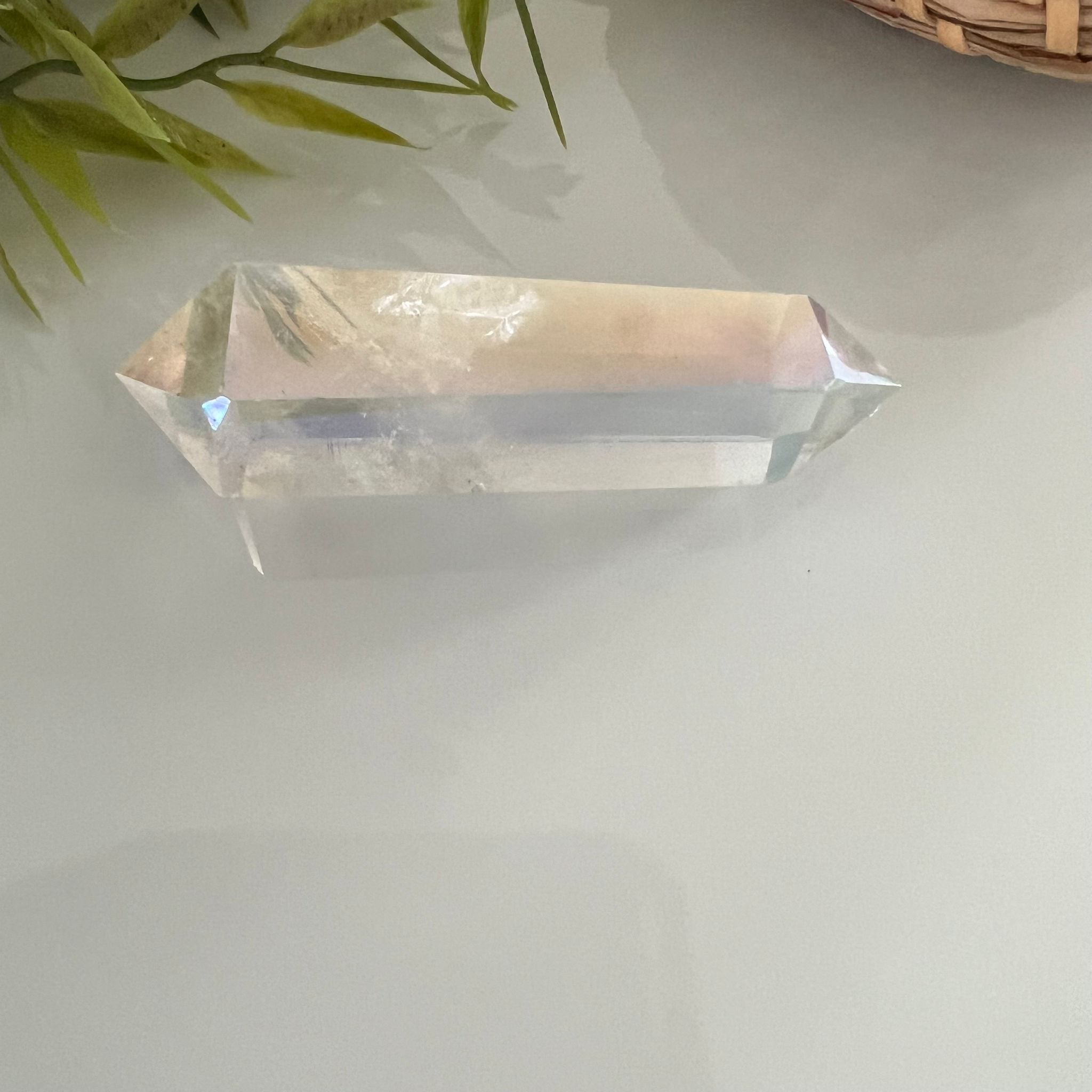 Angel aura kwarts dubbeleinder punt image 0