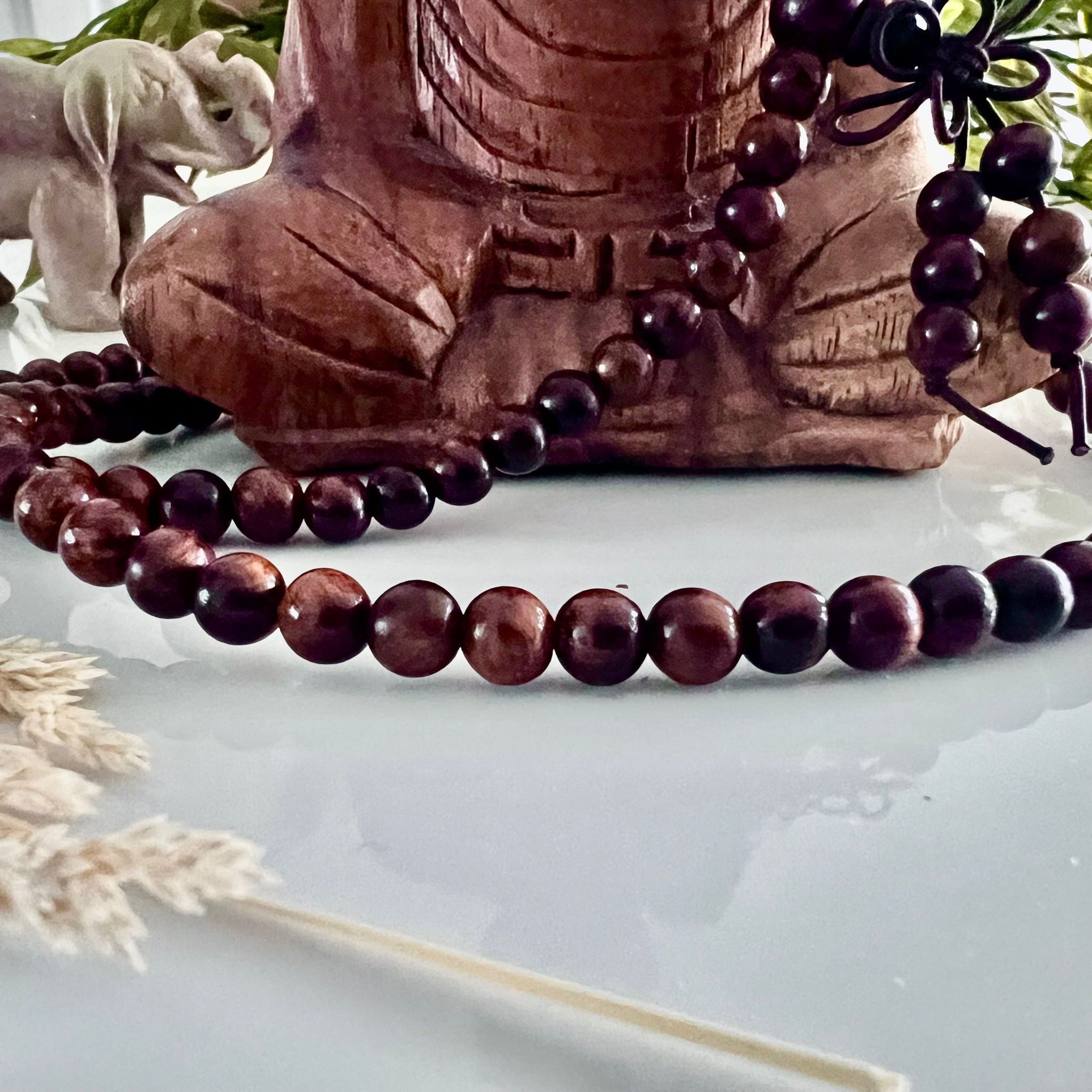 Mala ketting ( 108 houten kralen) image 0