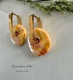 Oorbellen donut - Grieks keramiek image 1