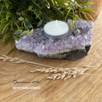 Waxinelichthouder Amethist cluster image 1
