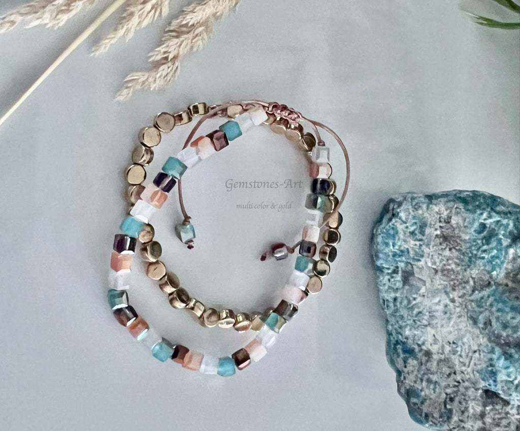 Twee Multi color armbandjes image 2