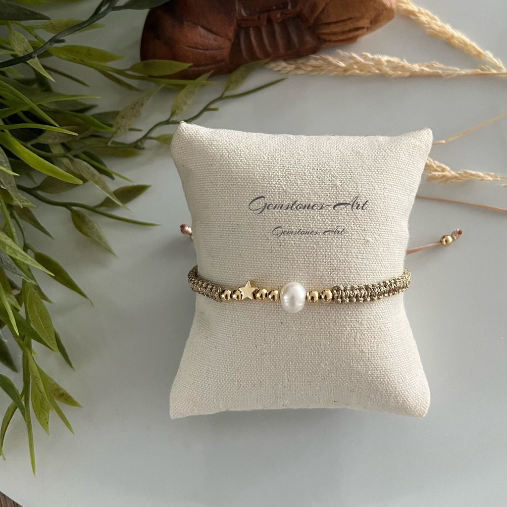 Armband Goldy zoetwaterparel image 2