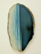 Agaat blauw gekleurd