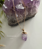Amethist hanger met ketting image 0