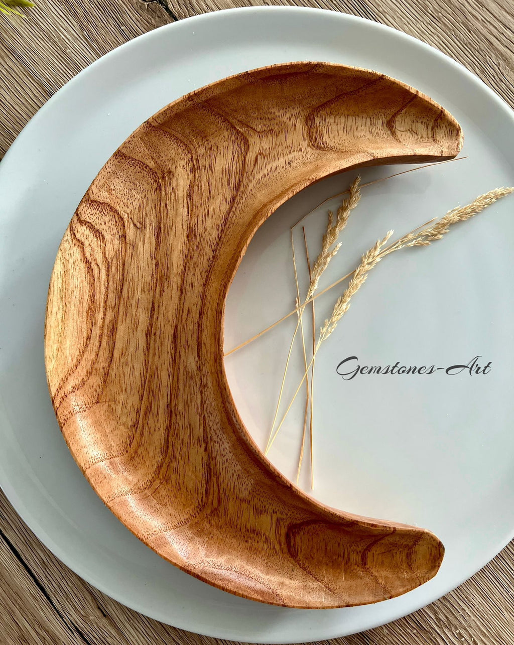 Houten oplaad schaal Maan image 1
