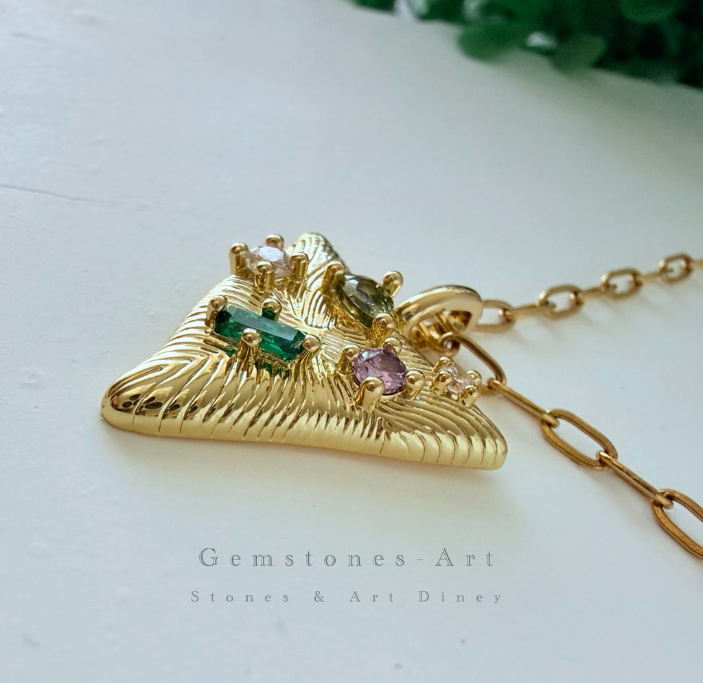 Gold filled 14K triangle image 1