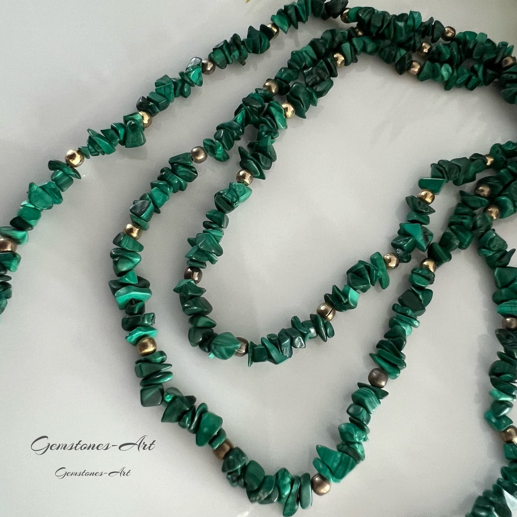 Ketting met split malachiet image 0