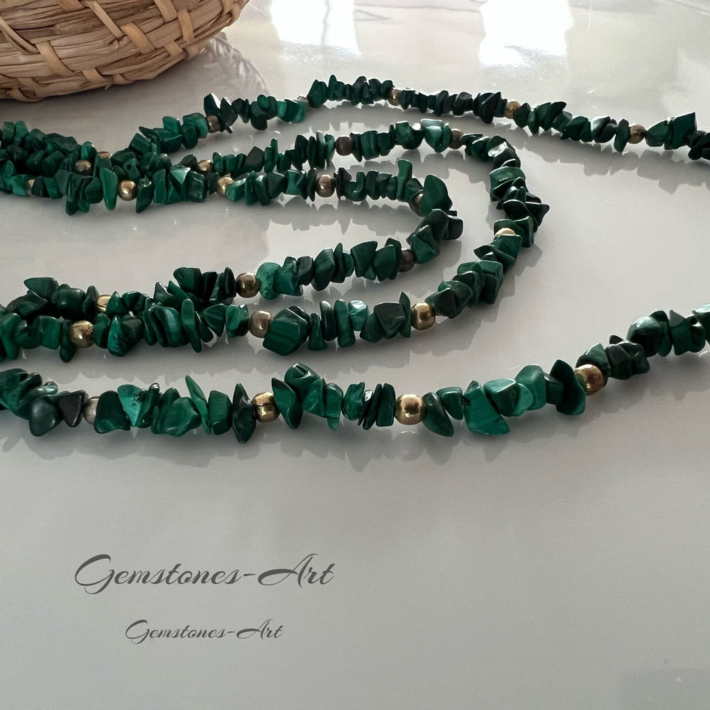Ketting met split malachiet image 1