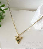 Gold filled 14K triangle image 3