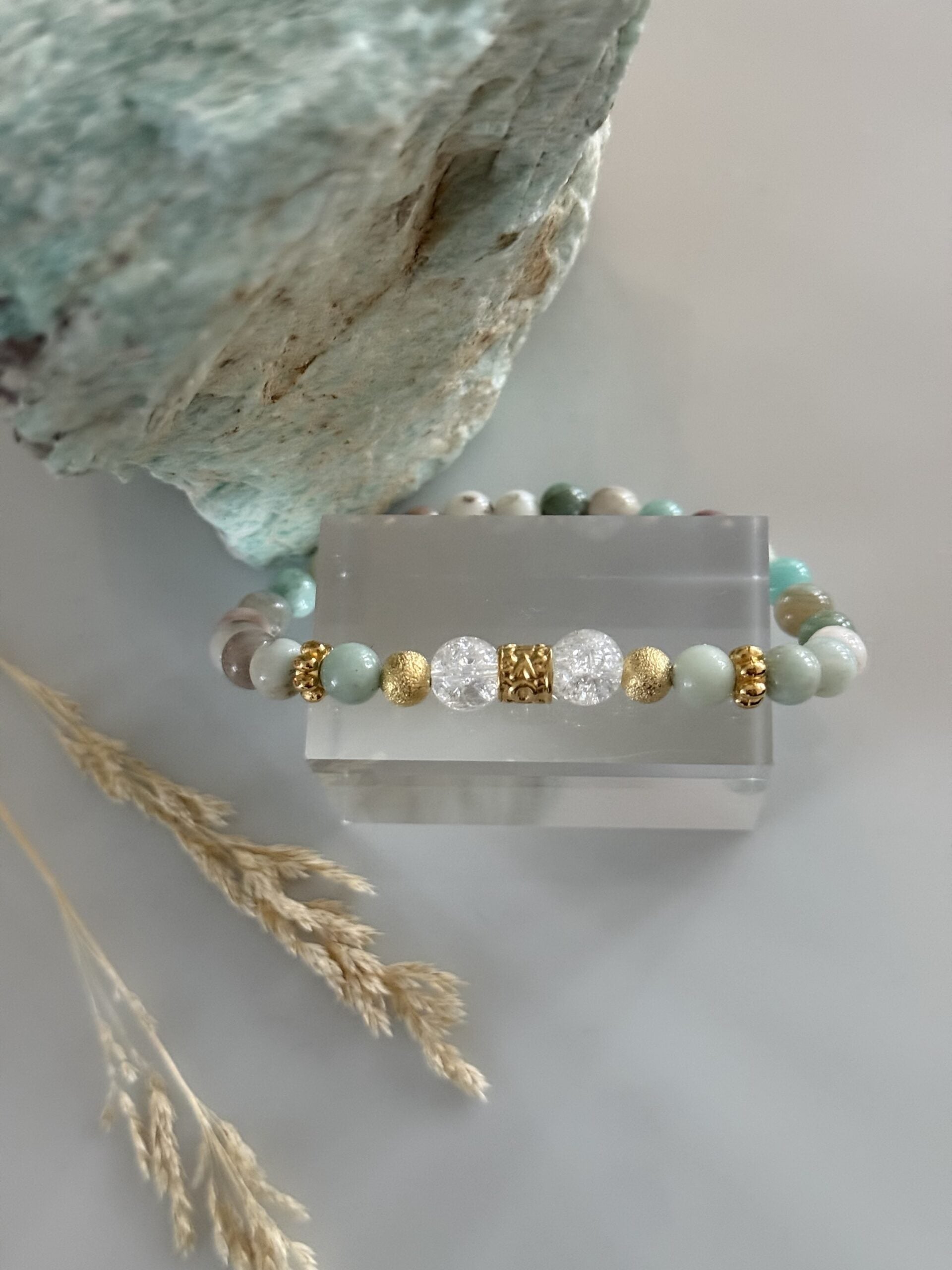 Amazoniet + ice &amp; fire damesarmband image 2