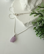 Ketting met ruwe amethist hanger image 1