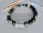 Twee Heren armbanden Groene Jaspis / picture Jaspis image 6