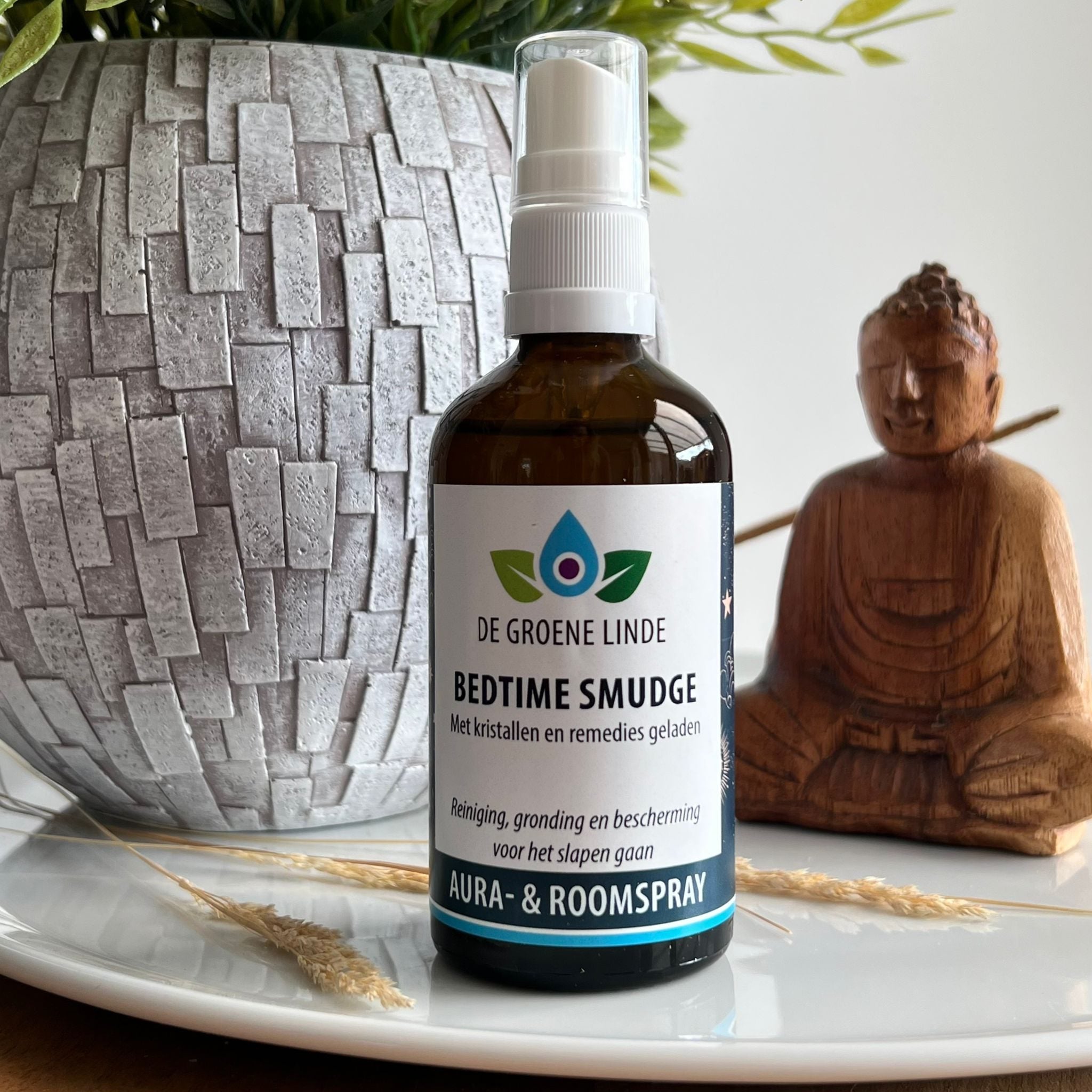 De Groene Linde Aura- &amp; Roomspray Bedtime Smudge Lekker Slapen image 0