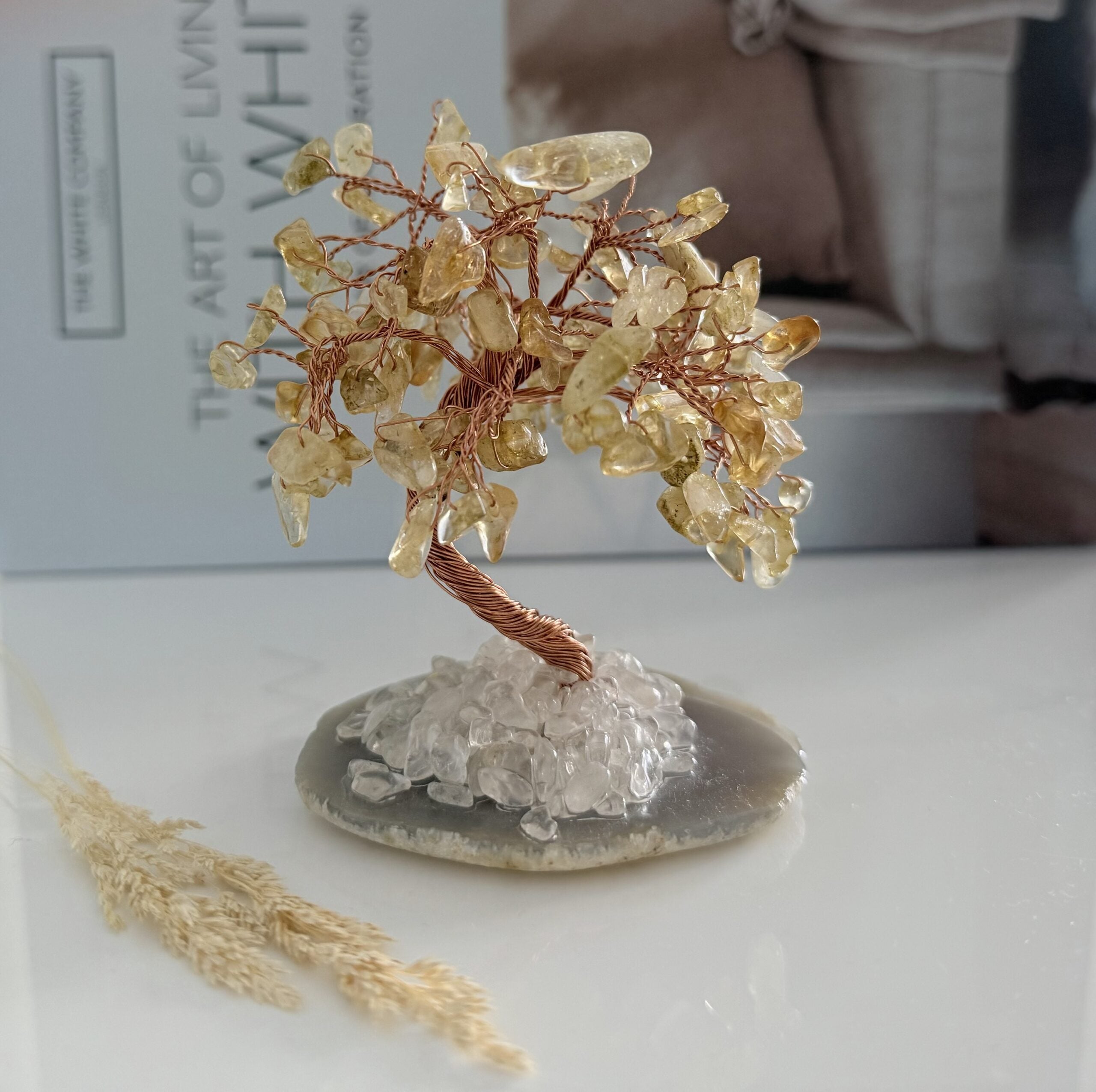 Citrienboompje met bergkristal image 0