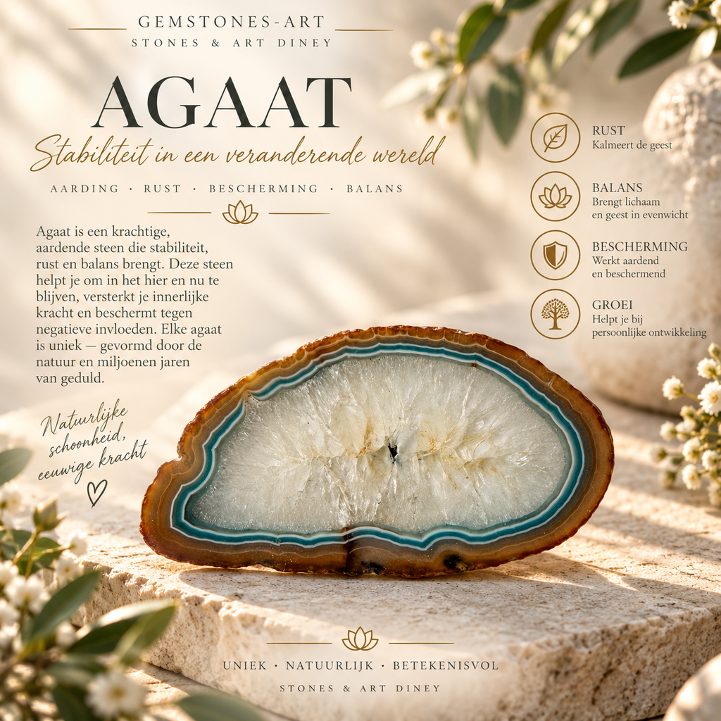Agaat gekleurd