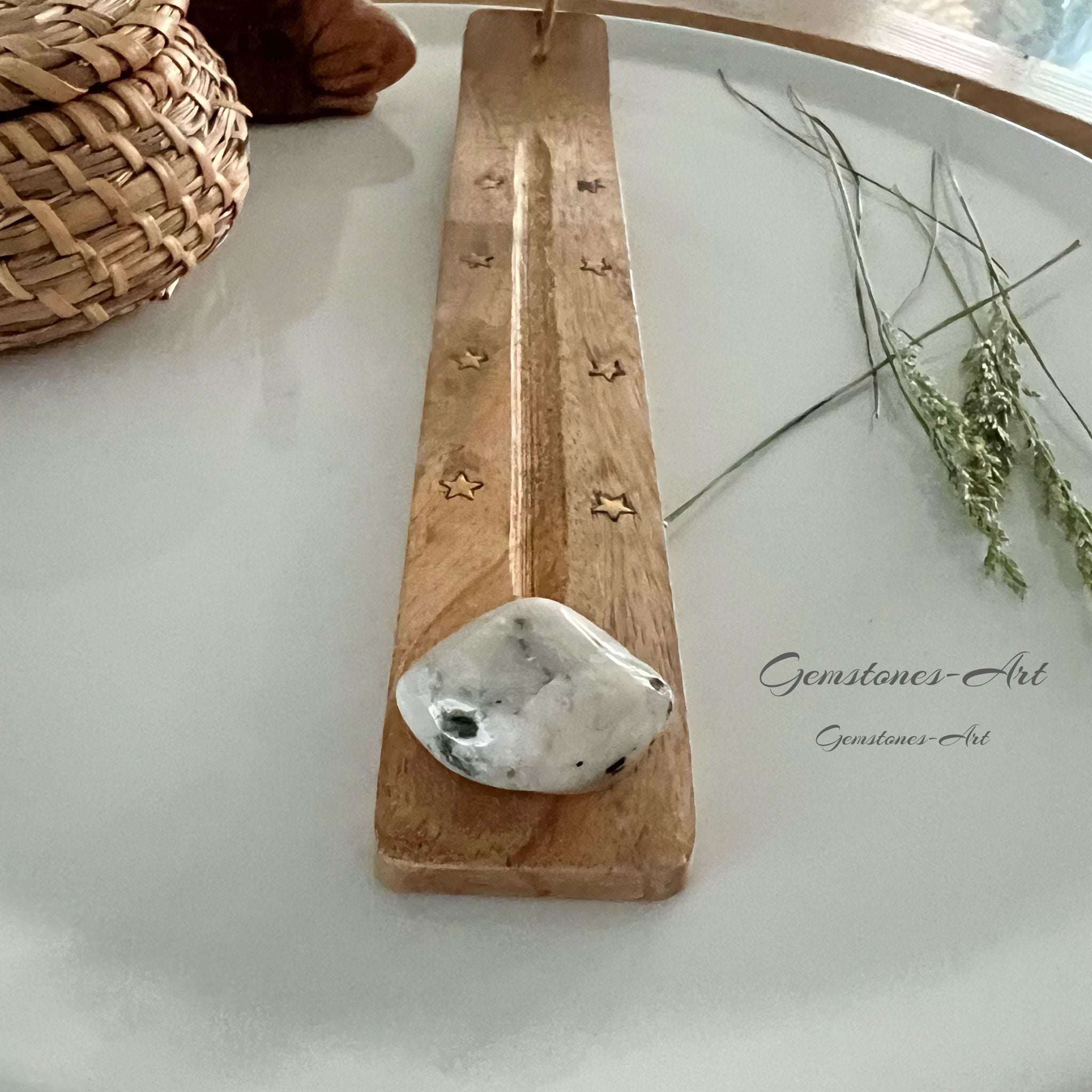 Wierook houder met edelsteen (toermalijn) image 0