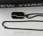 Stoere Dogtag Hanger - zwart RVS image 3