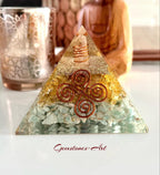 Organite  - pyramide Citrien/Amazoniet - Vastu image 1