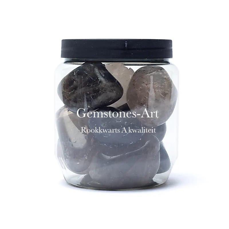 Rookkwarts trommelstenen A kwaliteit - 500 gram image 1