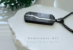 Stoere Dogtag Hanger - zwart RVS image 2