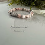 Armband pink zebra jaspis (handmade) image 1