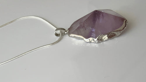 Amethist hanger + ketting