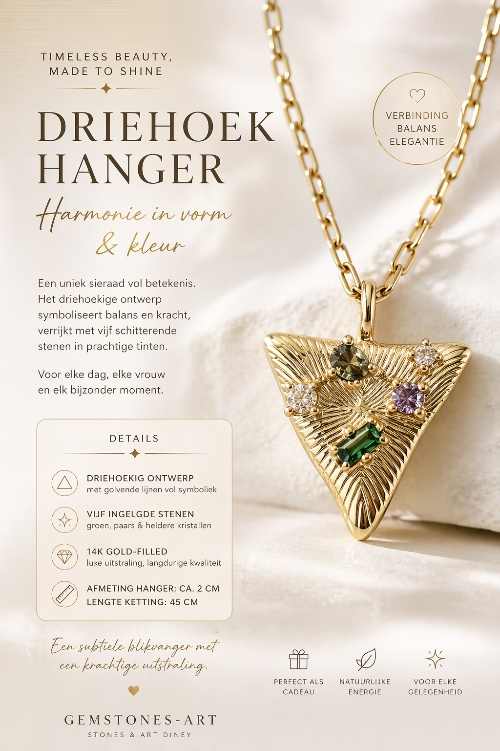 Gold filled 14K triangle image 0