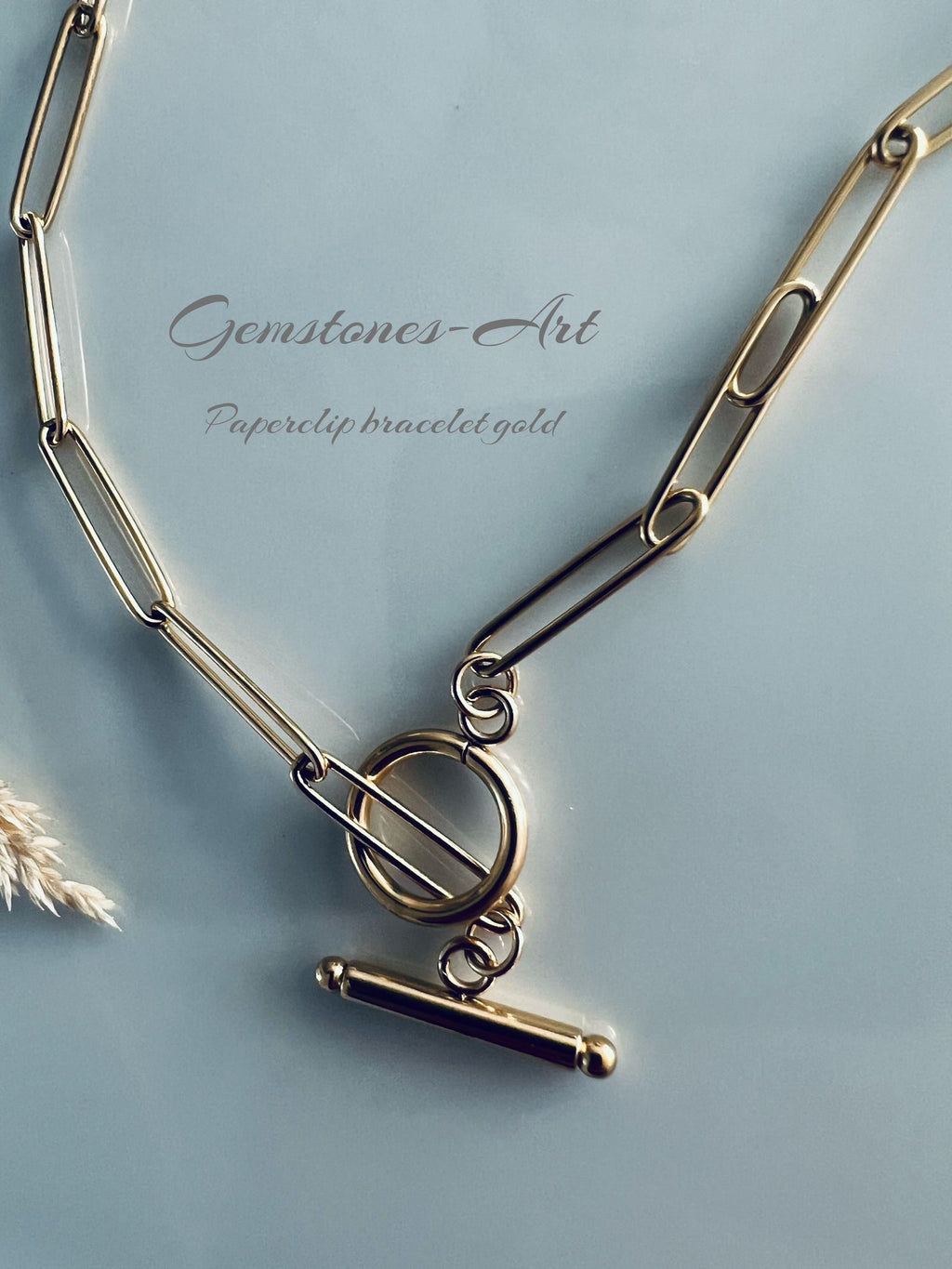 Ketting / goudkleurig met kapittel slotje image 1
