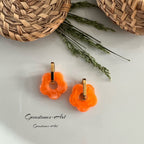Oorbellen flower - Grieks keramiek image 0