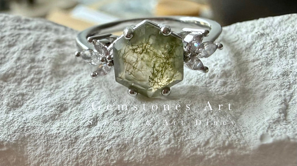 Ring Mosagaat zilver