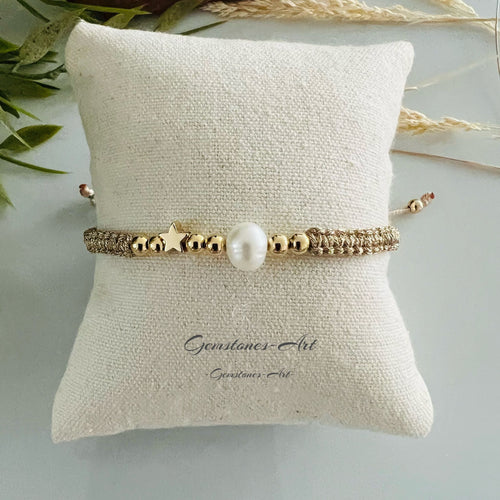 Armband Goldy zoetwaterparel image 0