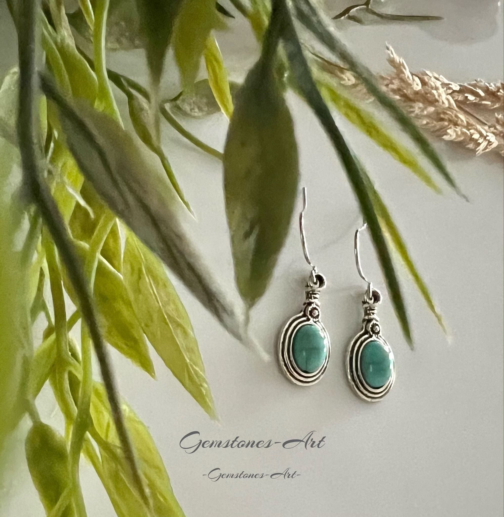 Oorbellen turquoise image 1