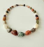 Edelstenen mix ketting