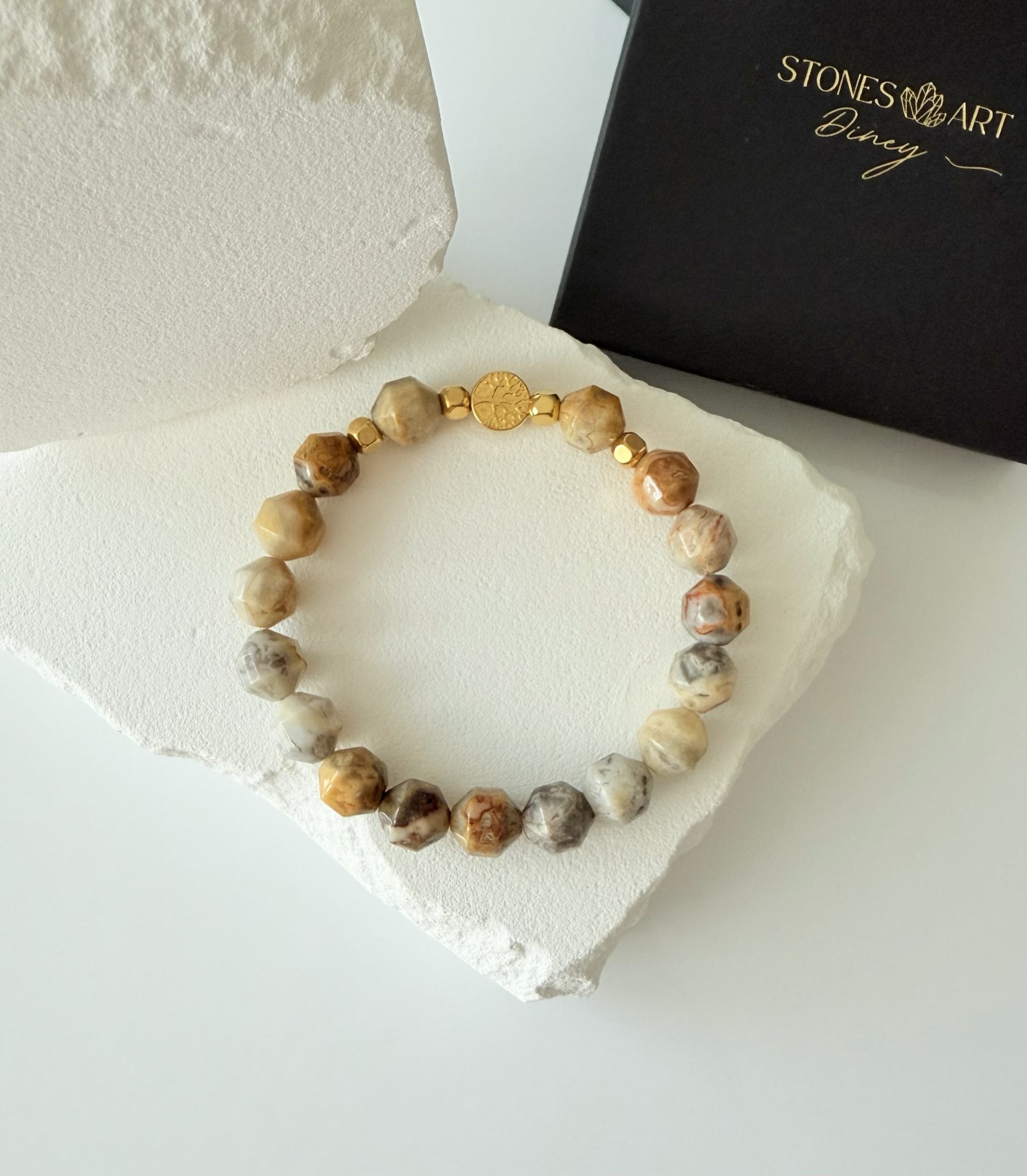 Dames armband tree of life - landschaps Jaspis image 0
