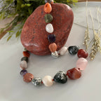 Edelstenen ketting (handmade) image 0