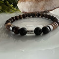 Armband Bronziet/kokos/kraal/hematiet - (handmade) image 0