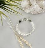 Dames armband zoetwater parel “groen agaat, ice &amp; fire” image 3