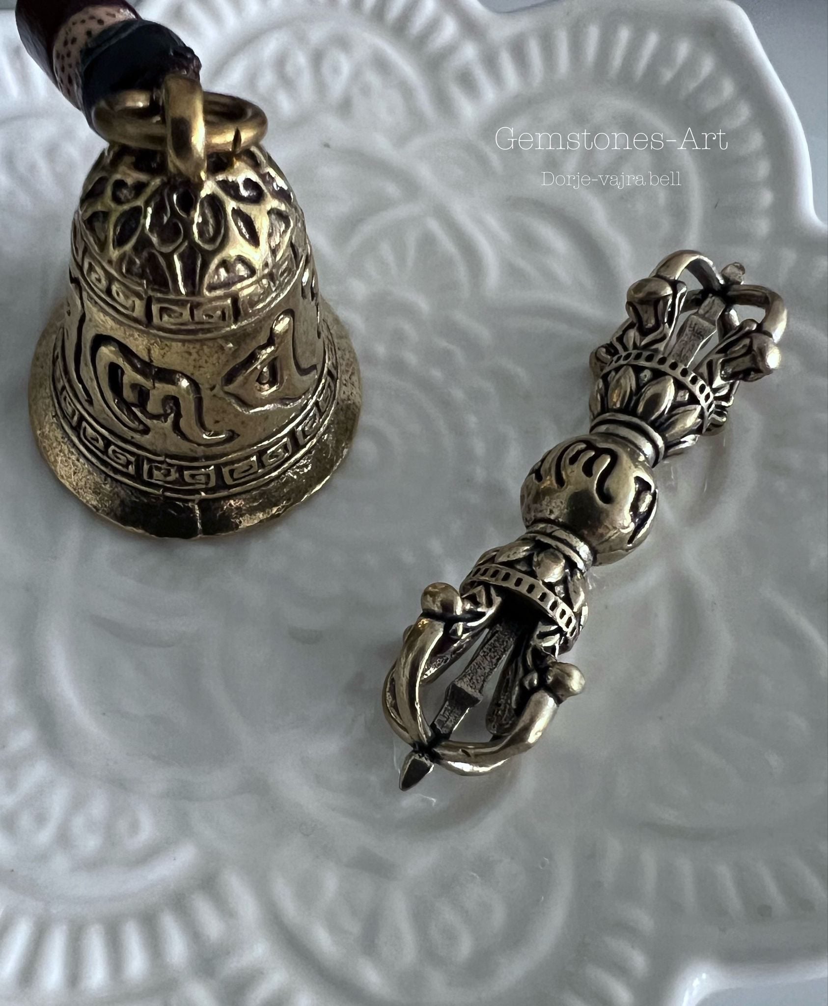 Mini setje  Dorje vajra + bel image 0