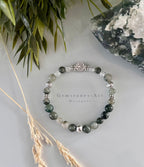 Damesarmband  Mosagaat ( 925 zilver) image 0