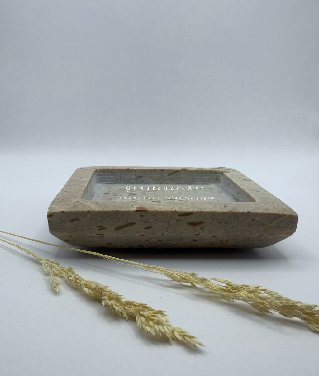 Zeep schaaltje - natuursteen 9 x 9 cm image 2