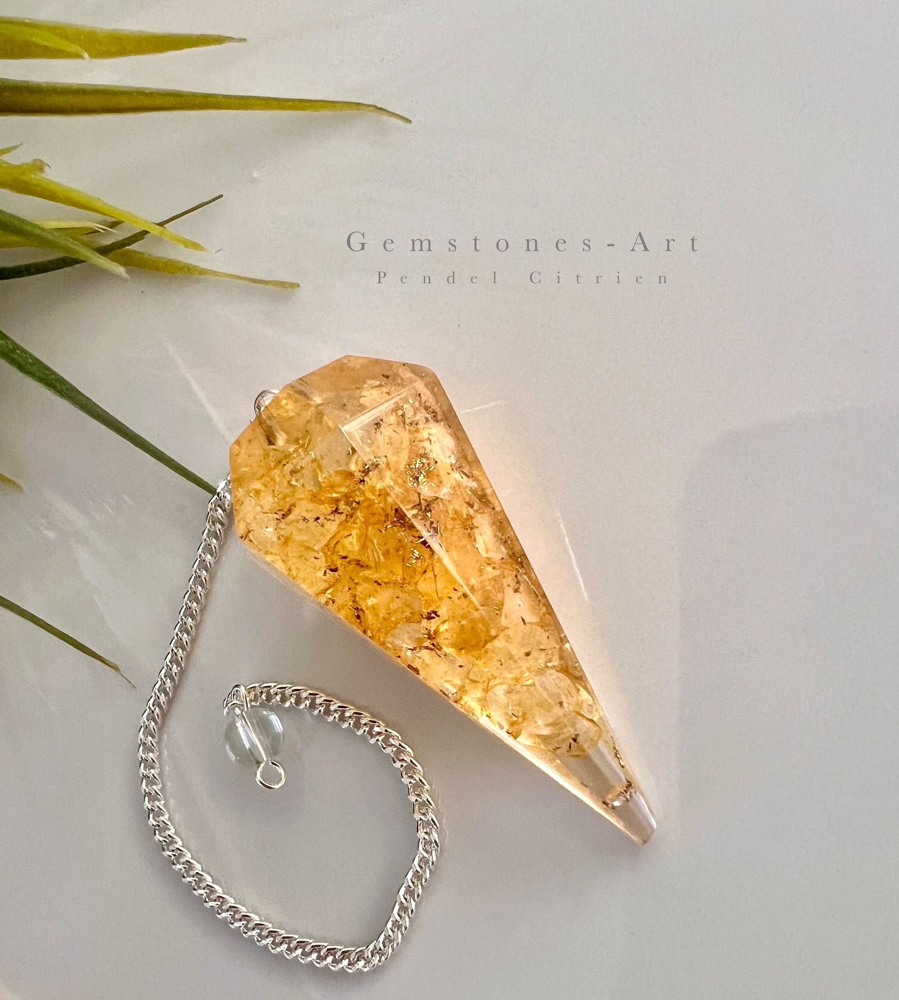 Pendel edelsteen Citrien Orgonite image 1