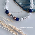 HOWLITE Heren armband / met Sodaliet &amp; Keltische knoop image 0