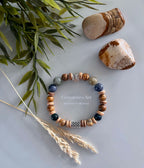 Heren armband  Wisdom - picture Jaspis &amp; valkenoog edelstenen image 0