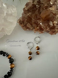 Armband &amp; oorbellen Tijgeroog (handmade) image 0