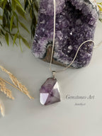 Amethist hanger + ketting image 1